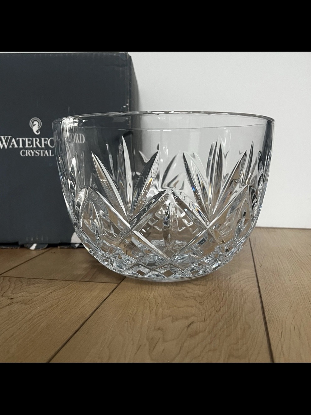 Waterford Crystal Huntley Serving Bowl 8.5” Signed Luxury Classic Elegant